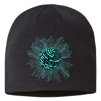 Binary Coding Computer Nerd Geeks Programmer Funny Coding Sustainable Beanie