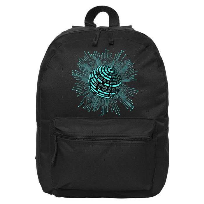 Binary Coding Computer Nerd Geeks Programmer Funny Coding 16 in Basic Backpack