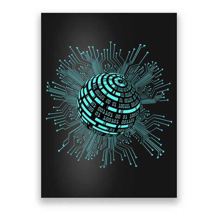 Binary Coding Computer Nerd Geeks Programmer Funny Coding Poster