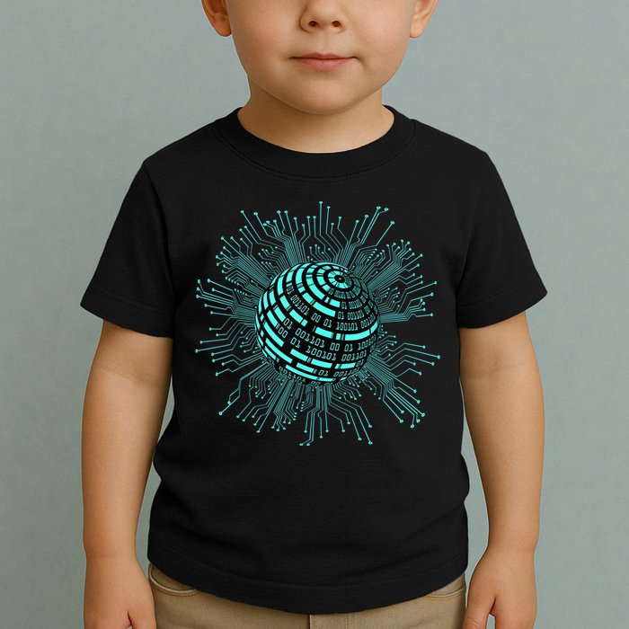 Binary Coding Computer Nerd Geeks Programmer Funny Coding Toddler T-Shirt