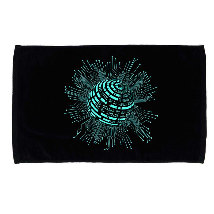 Binary Coding Computer Nerd Geeks Programmer Funny Coding Microfiber Hand Towel