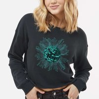 Binary Coding Computer Nerd Geeks Programmer Funny Coding Cropped Pullover Crew