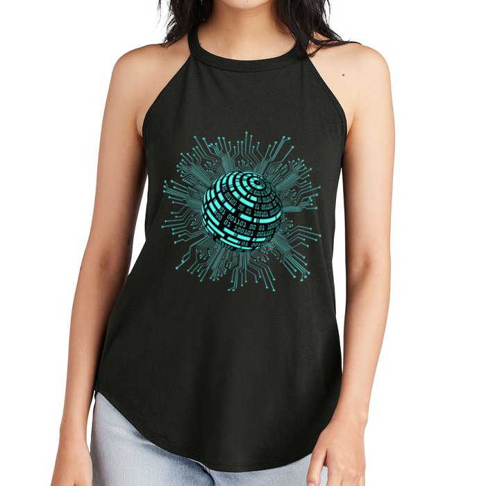 Binary Coding Computer Nerd Geeks Programmer Funny Coding Women's Perfect Tri Rocker Tank