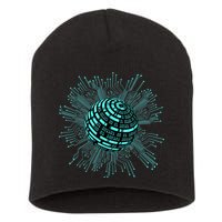 Binary Coding Computer Nerd Geeks Programmer Funny Coding Short Acrylic Beanie