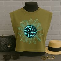 Binary Coding Computer Nerd Geeks Programmer Funny Coding Garment-Dyed Women's Muscle Tee