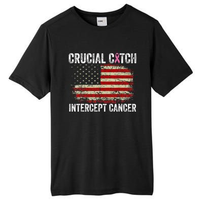 Breast Cancer Crucial A Catch Intercept Cancer Tall Fusion ChromaSoft Performance T-Shirt