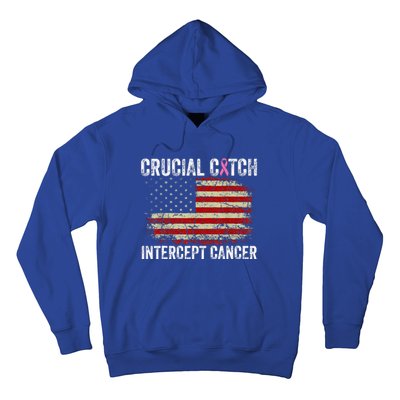 Breast Cancer Crucial A Catch Intercept Cancer Hoodie