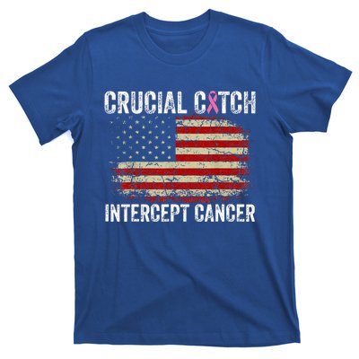 Breast Cancer Crucial A Catch Intercept Cancer T-Shirt