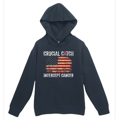 Breast Cancer Crucial A Catch Intercept Cancer Urban Pullover Hoodie