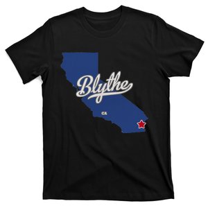 Blythe California CA Map T-Shirt