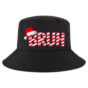 Bruh Christmas Candy Cane For Funny Xmas Bruh Cool Comfort Performance Bucket Hat