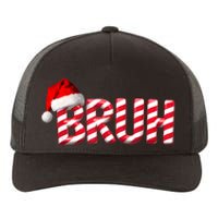 Bruh Christmas Candy Cane For Funny Xmas Bruh Yupoong Adult 5-Panel Trucker Hat