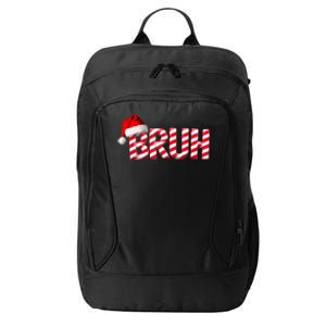 Bruh Christmas Candy Cane For Funny Xmas Bruh City Backpack