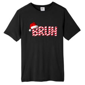 Bruh Christmas Candy Cane For Funny Xmas Bruh Tall Fusion ChromaSoft Performance T-Shirt