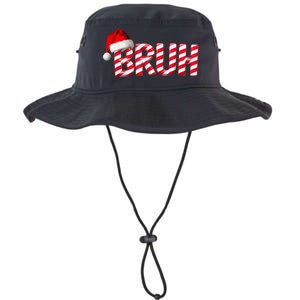 Bruh Christmas Candy Cane For Funny Xmas Bruh Legacy Cool Fit Booney Bucket Hat