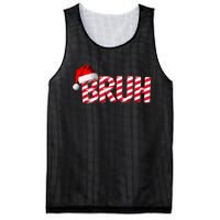 Bruh Christmas Candy Cane For Funny Xmas Bruh Mesh Reversible Basketball Jersey Tank