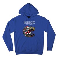 Breck Colorado Cool Snowboard Christmas Santa Gift Hoodie