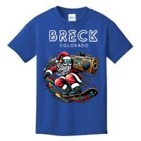 Breck Colorado Cool Snowboard Christmas Santa Gift Kids T-Shirt