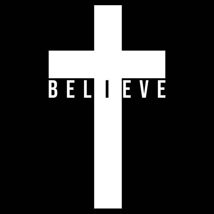 Believe Christian Cross Religious Hoodie
