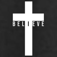 Believe Christian Cross Religious 11oz C Handle Ceramic Mug