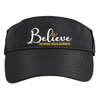 Believe Childhood Cancer Awareness Adult Drive Performance Visor