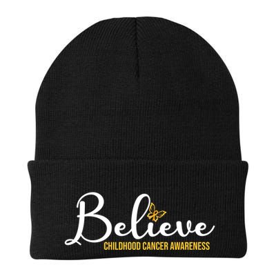 Believe Childhood Cancer Awareness Beanie