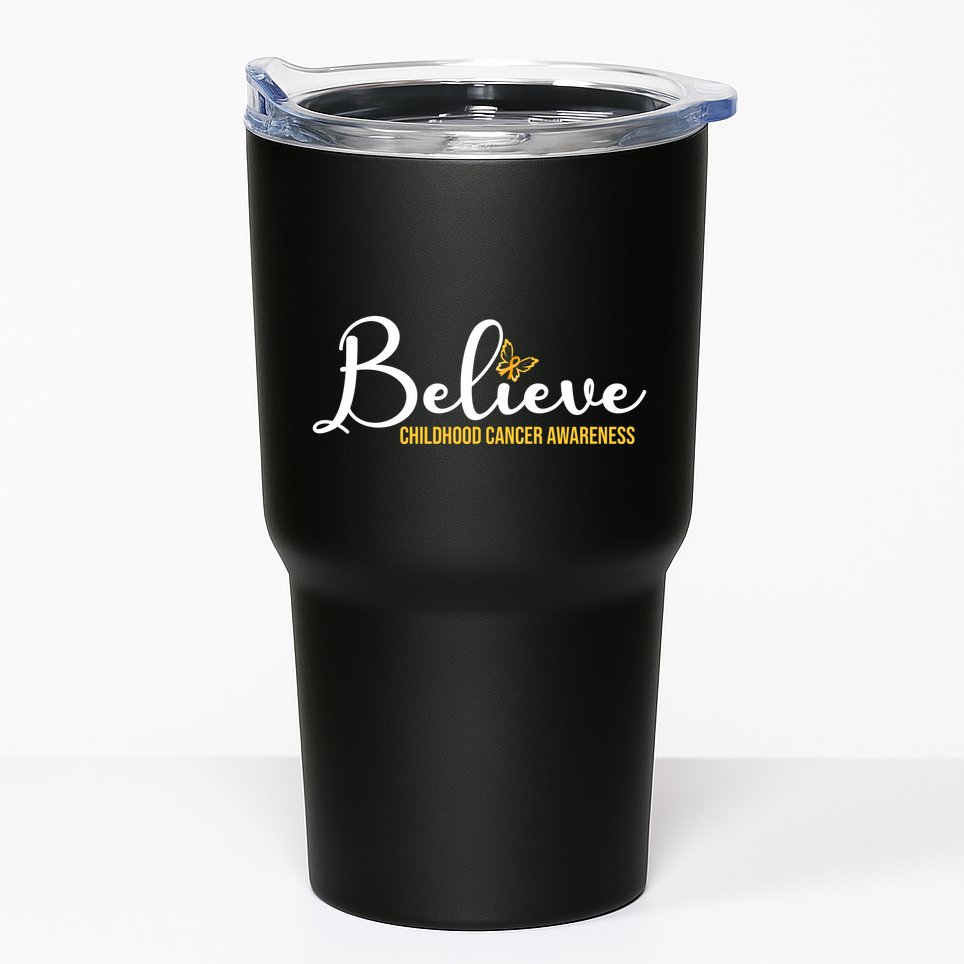 Believe Childhood Cancer Awareness Tumbler
