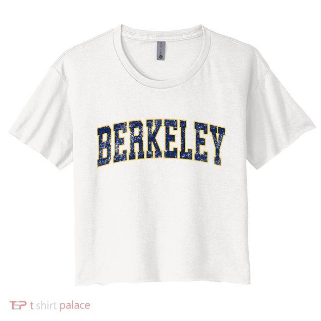 Berkeley California Ca Vintage Athletic Sports Crop Top