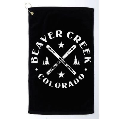 Beaver Creek Colorado Ski Mountain Skiing Skier Golf Towel