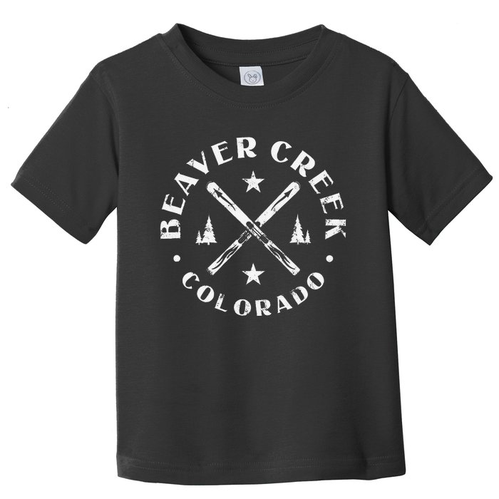 Beaver Creek Colorado Ski Mountain Skiing Skier Toddler T-Shirt