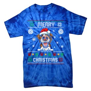 Border Collie Christmas Funny Dog Lover Xmas Ugly Sweater Cool Gift Tie-Dye T-Shirt