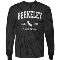 Berkeley California Ca Vintage Athletic Tie-Dye Long Sleeve Shirt