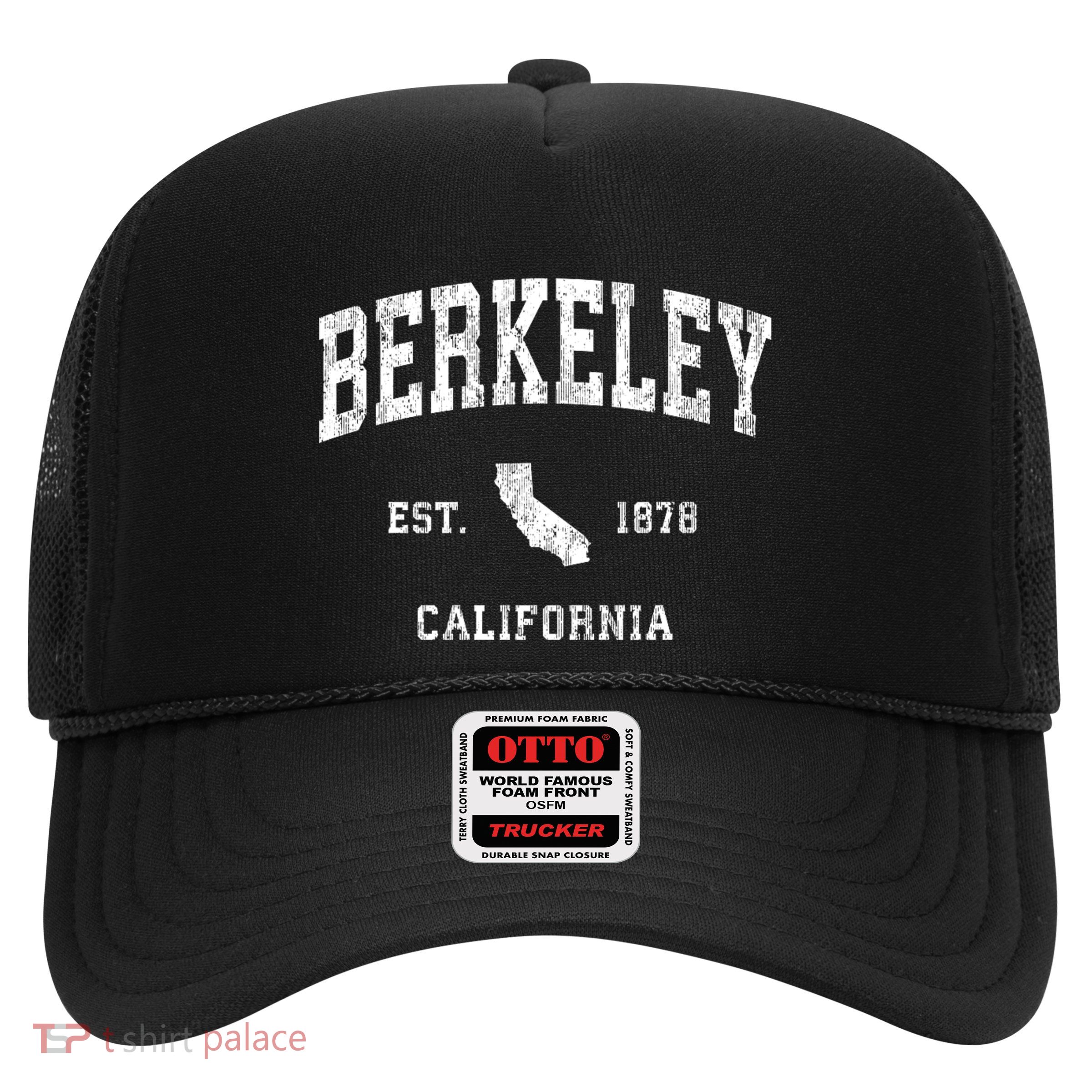 Berkeley California Ca Vintage Athletic Trucker Hat