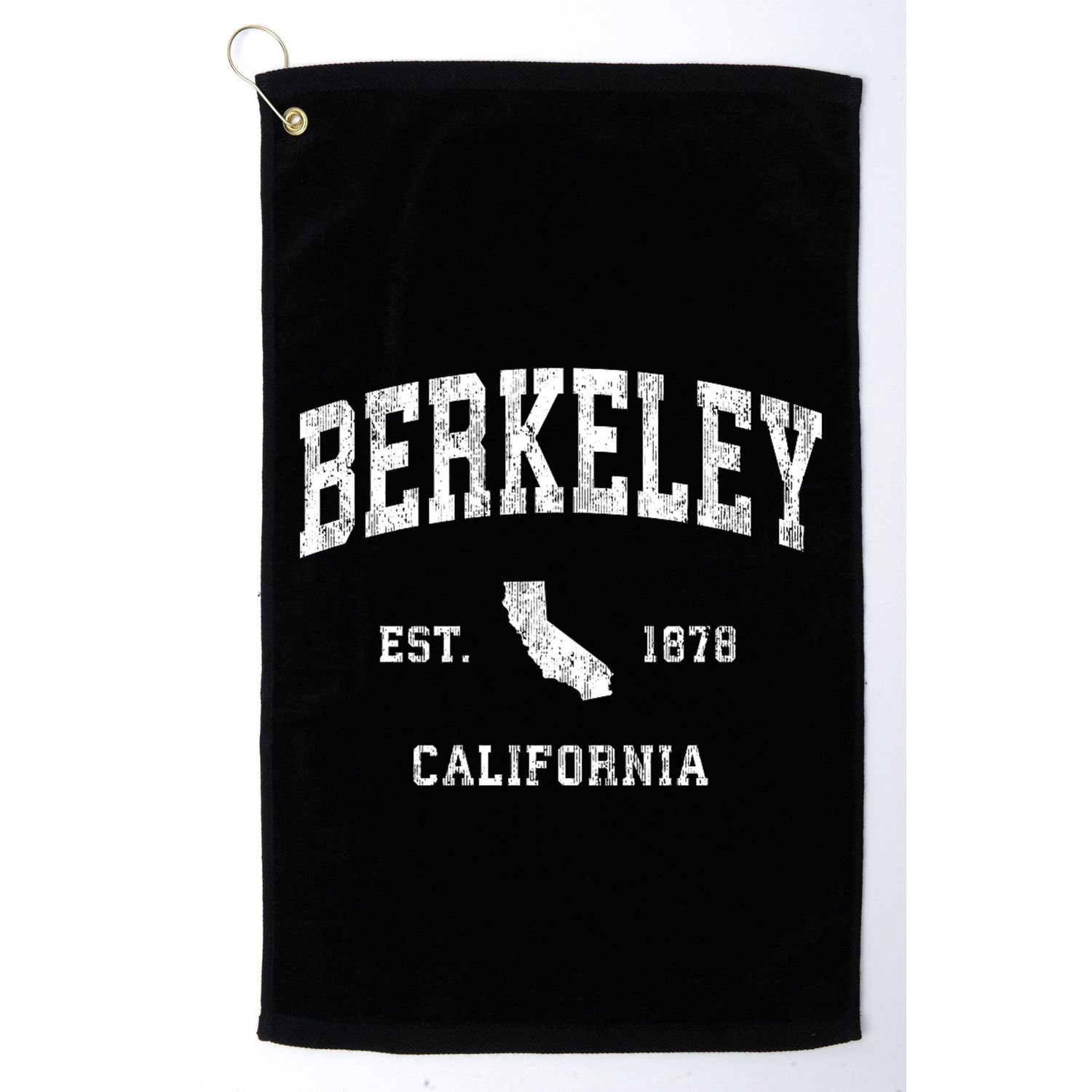 Berkeley California Ca Vintage Athletic Golf Towel
