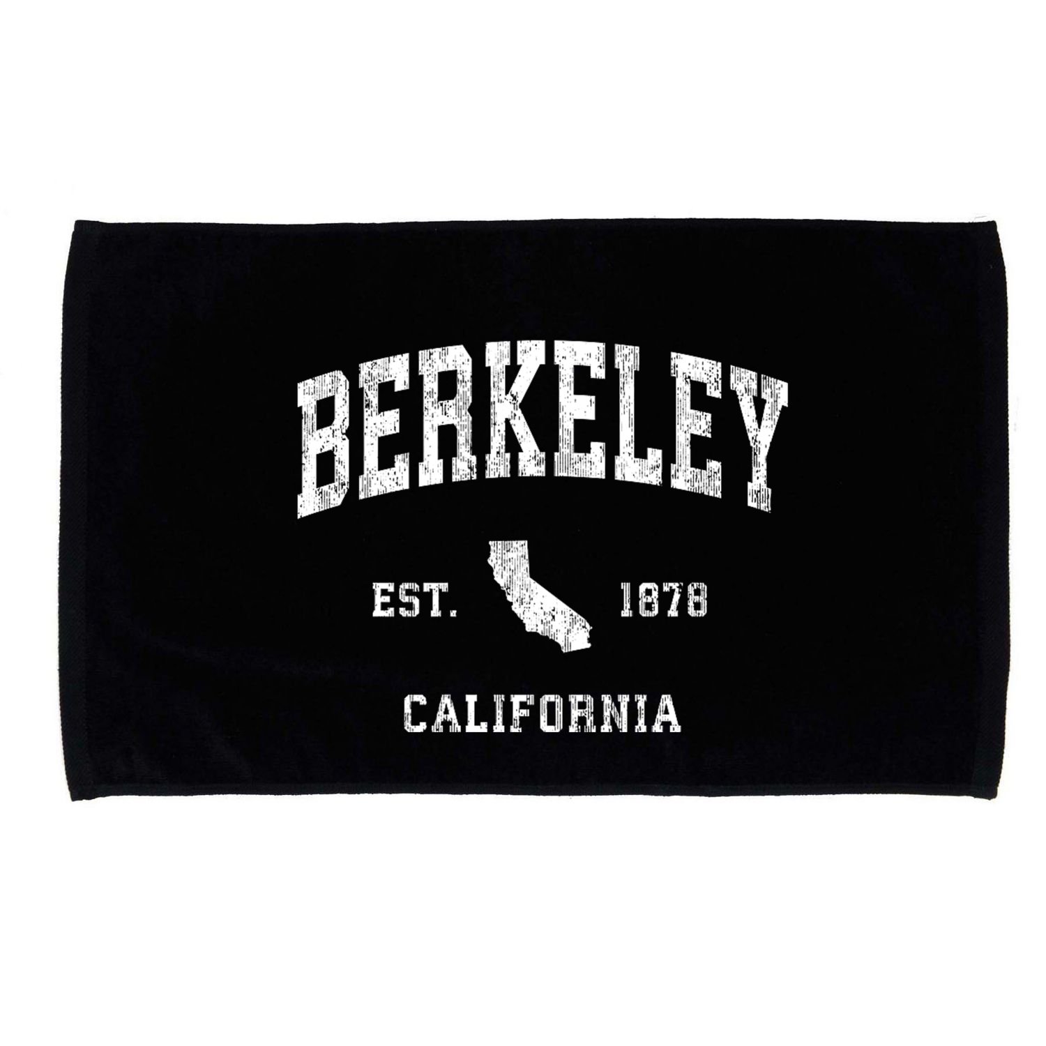 Berkeley California Ca Vintage Athletic Microfiber Hand Towel