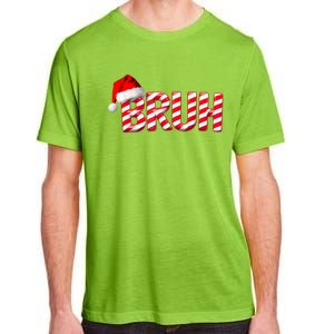 Bruh Christmas Candy Cane For Teen Boy Funny Xmas Bruh Adult ChromaSoft Performance T-Shirt