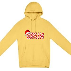 Bruh Christmas Candy Cane For Teen Boy Funny Xmas Bruh Premium Pullover Hoodie