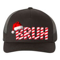 Bruh Christmas Candy Cane For Teen Boy Funny Xmas Bruh Yupoong Adult 5-Panel Trucker Hat