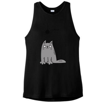 Boo Cute Cat And Spider Halloween Costume For Women Or Ladies PosiCharge Tri-Blend Wicking Tank