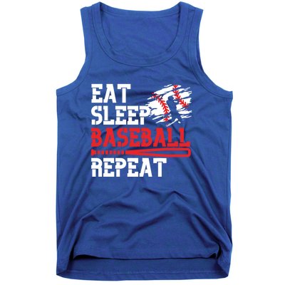 Baseball Custom Coach Eat Sleep Baseball Repeat Cool Gift Tank Top