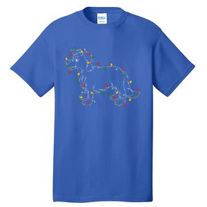 Border Collie Christmas Lights Dog Lover Ugly Sweater Xmas Cool Gift Tall T-Shirt