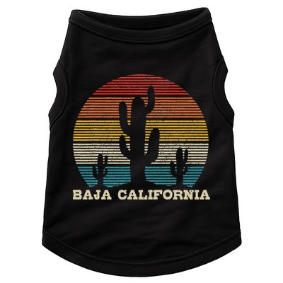 Baja California Cactus Vintage Retro Desert Souvenir Gift Doggie Tank