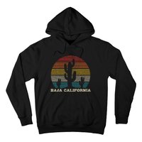 Baja California Cactus Vintage Retro Desert Souvenir Gift Hoodie