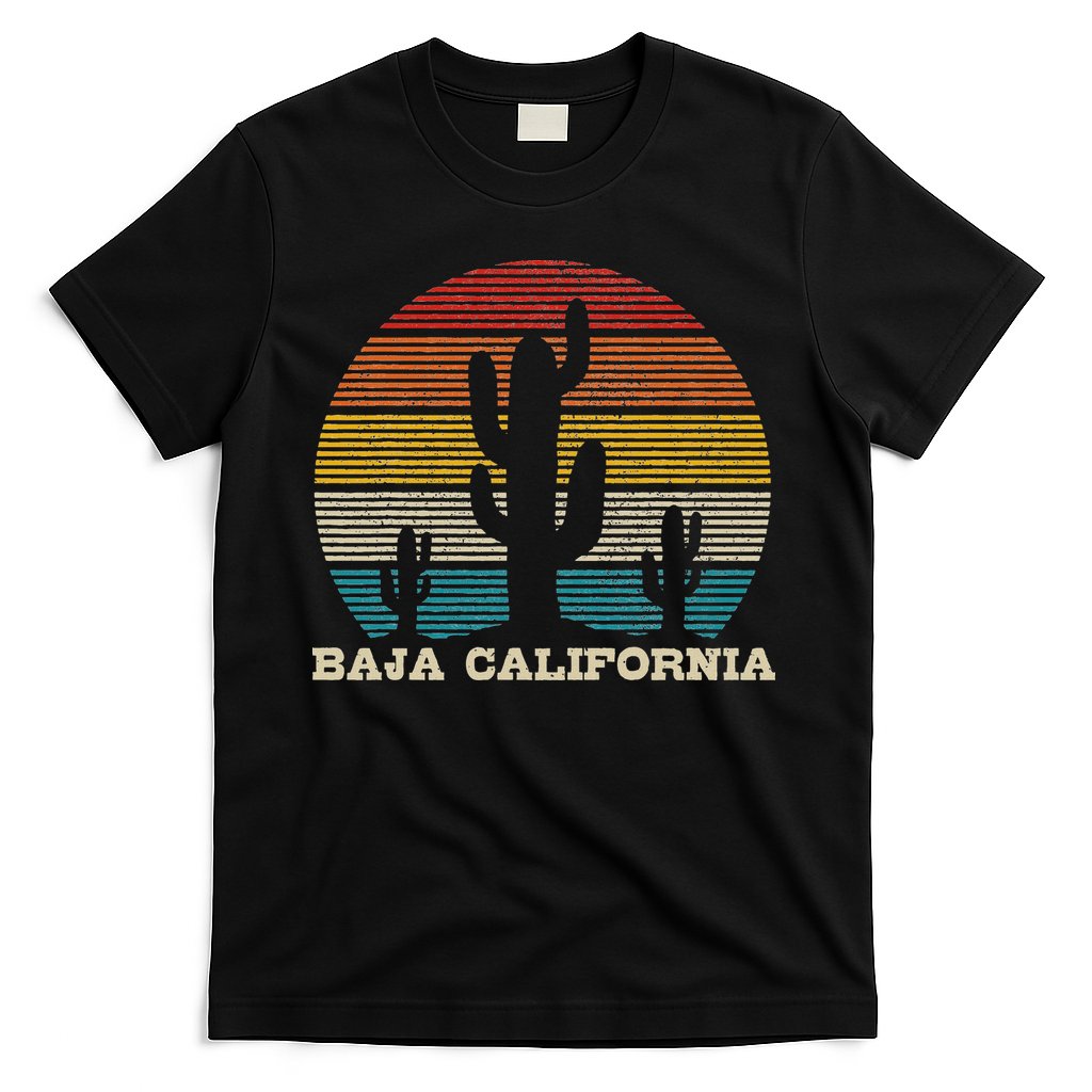 Baja California Cactus Vintage Retro Desert Souvenir Gift T-Shirt