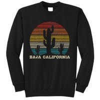 Baja California Cactus Vintage Retro Desert Souvenir Gift Tall Sweatshirt