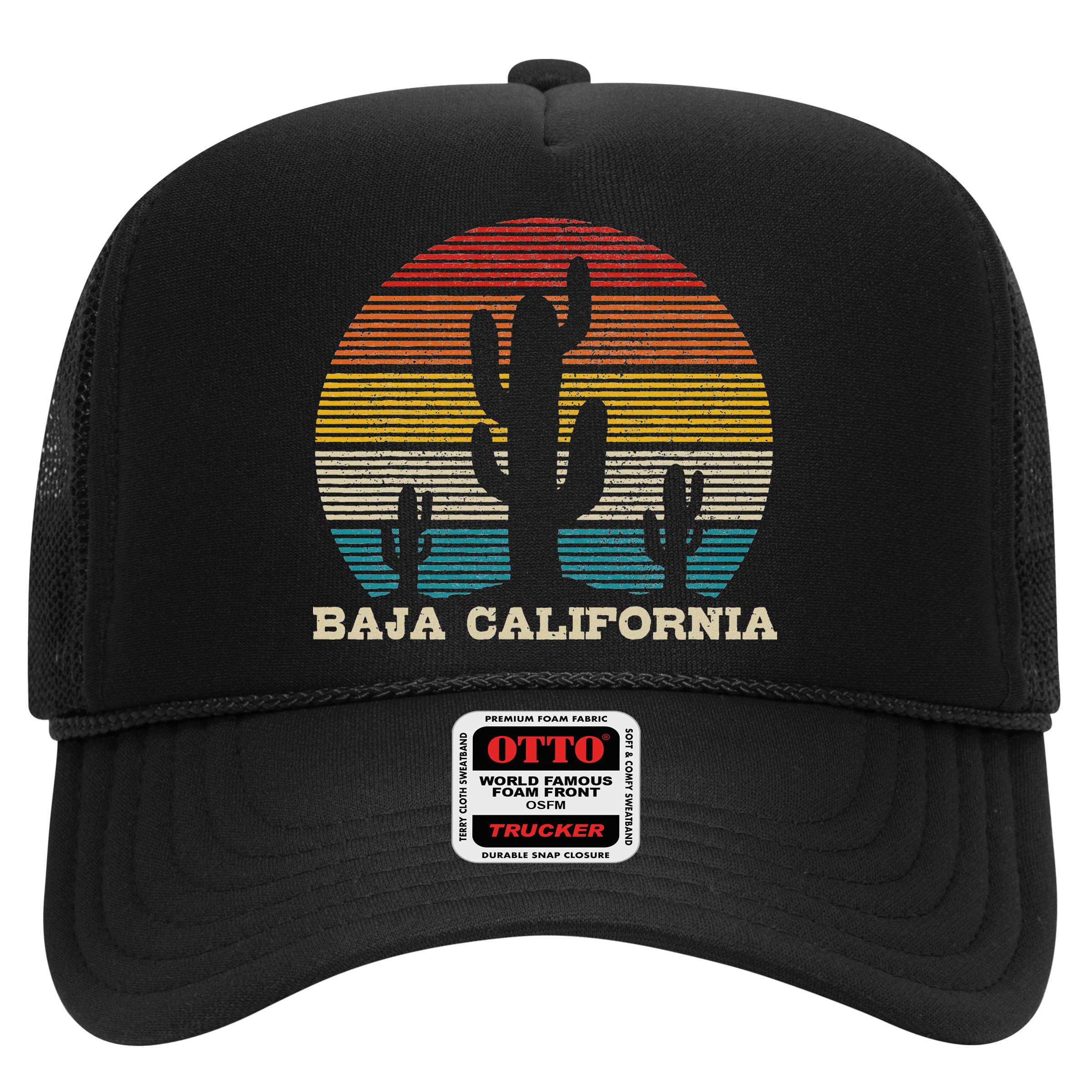 Baja California Cactus Vintage Retro Desert Souvenir Gift Hat