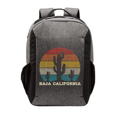 Baja California Cactus Vintage Retro Desert Souvenir Gift Vector Backpack