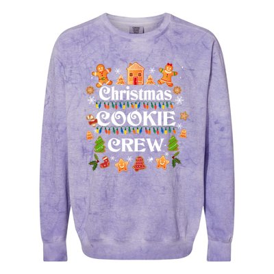 Bakers Christmas Cookie Crew Family Baking Team Holiday Cute Meaningful Gift Colorblast Crewneck Sweatshirt