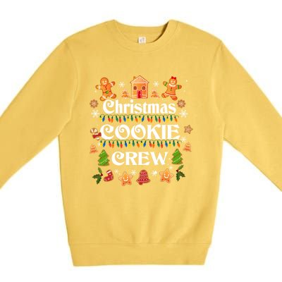 Bakers Christmas Cookie Crew Family Baking Team Holiday Cute Meaningful Gift Premium Crewneck Sweatshirt