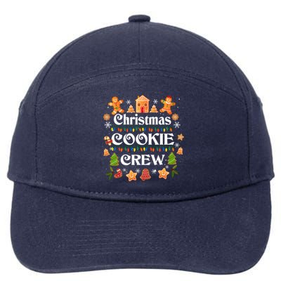 Bakers Christmas Cookie Crew Family Baking Team Holiday Cute Meaningful Gift 7-Panel Snapback Hat